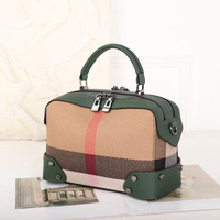 Sacs à main de luxe en lin à carreaux, sacs à main avec bandoulière unique, mini sac bandoulière, style Boston, sac pour femmes, sac pour femmes