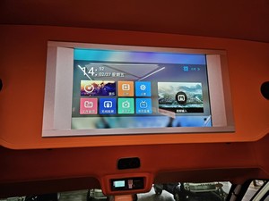 จอภาพพับได้ระบบแอนดรอยด์ขนาด 21.5 นิ้ว IPS LCD สำหรับความบันเทิง พร้อมพอร์ต USB และ RGB รองรับแรงดันไฟฟ้า DC18-36V รับประกัน 1 ปี สำหรับรถบัส รถตู้ และการท่องเที่ยว - Product Image 2
