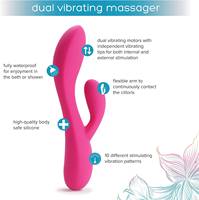 Plusone Rabbit Body-Safe silicona totalmente impermeable USB recargable consolador vibrador para mujeres juguetes sexuales consoladores pareja lesbiana