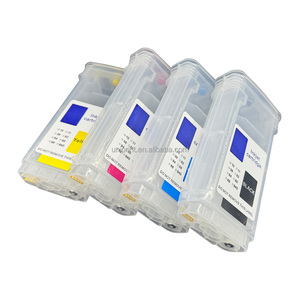 4x130ml No.10 82 <span class=keywords><strong>Cartouche</strong></span> <span class=keywords><strong>D</strong></span>'<span class=keywords><strong>encre</strong></span> <span class=keywords><strong>Rechargeable</strong></span> pour HP Designjet 500 500ps 800 800ps 815MFP 820MFP cc800pc imprimante - Product Image 2