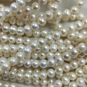 Collar de Perlas Pequeñas y Refrescantes de 7-8 mm, Perlas Sueltas Semiterminadas con Pequeñas Imperfecciones, Directo de Fábrica - Product Image 1