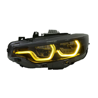 Pieza de Repuesto para Automóvil SJC para BMW Serie 4 2014-2020 F32 M3 M4 F80 F82 F8X, Faro Delantero LED Estilo Ikon V3 Tricolor Amarillo, Blanco y Rojo