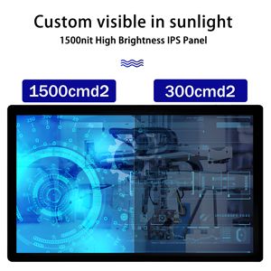 19 24 27 inch mở khung treo tường máy tính để bàn ngoài trời độ sáng cao <span class=keywords><strong>LCD</strong></span> chống thấm nước nổ cảm ứng công nghiệp màn hình - Product Image 2