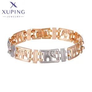 XUPING Jewelry Elephant Pattern Bracelet Multicolor 18K Gold Plated And Platinum Plated Color Fashion Jewelry Bracelet