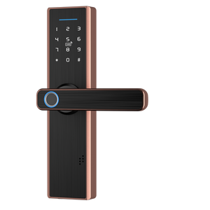 Chất lượng cao thông minh an ninh nhà cửa ổ khóa làm việc vân tay cửa xử lý Ổ khóa cửa với ứng dụng không dây tuya với giọng nói Loa - Product Image 4