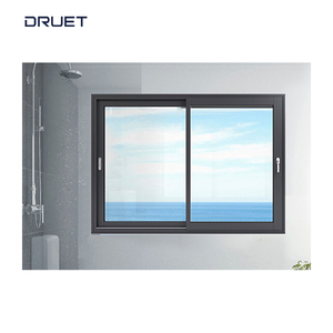 DRUET-ventana deslizante de fábrica, ventana de vidrio bajo en E, UPVC, para recepción y oficina, venta directa de fábrica - Product Image 4