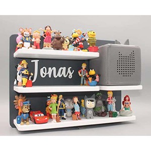 Boîte à 5 couches et Tonie FigurenRegal <span class=keywords><strong>Toniebox</strong></span> et jusqu'à 55 figurines en blanc anthracite-Rangement invisible - Product Image 1