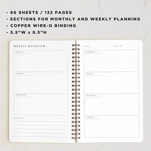 Cuaderno de Planificación <span class=keywords><strong>sin</strong></span> Fechas, Diseño de Encuadernación en Espiral, Utiliza Papel Liso de Alta Calidad que Evita que el Tinta se Difuse - Product Image 4