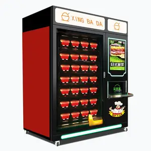 Fiambrera con elevador de sopa, máquina expendedora de comida caliente para cocineros, con bandejas de empuje directo