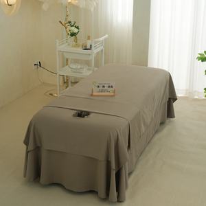 Lenzuola da massaggio in microfibra set gonna da letto mantovana lenzuolo con foro poggiatesta Anti-Pilling copriletto - Product Image 2