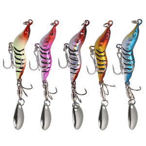 Appâts durs coulant plomb <span class=keywords><strong>crevettes</strong></span> 9g 15g 22g 30g VIBE avec paillettes appâts artificiels roche doré leurre de pêche - Product Image 3