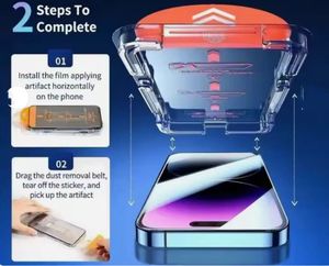 Kit d'installation facile Magic Box sans poussière avec verre trempé transparent pour <span class=keywords><strong>iPhone</strong></span> 16 Pro Max, applicateur pour <span class=keywords><strong>iPhone</strong></span> 17 Pro Max, 15, 14 - Product Image 4