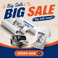 Rouleau de papier de sublimation 44 pouces 30 g/m² à séchage rapide, impression numérique personnalisée, taux de transfert élevé pour vêtements en papier blanc - Vente en gros