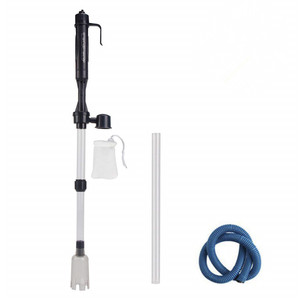 Chicos LD 09 Accu-aangedreven milieuvriendelijke plastic verstelbare krachtige aquariumsifon grindreiniger 20-60cm - Product Image 1