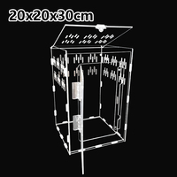 Enclos pour reptiles en acrylique transparent multi-tailles, terrarium ventilé sur mesure, boîte d'élevage, vitrine pour araignées, geckos, insectes