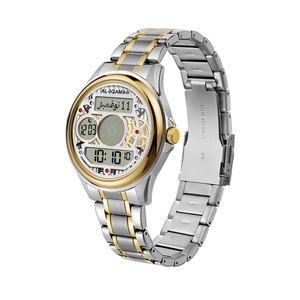 Montre-bracelet en acier inoxydable pour la prière musulmane avec <span class=keywords><strong>boussole</strong></span> Qibla, résistante à l'eau IP67, réveil, <span class=keywords><strong>boussole</strong></span> numérique GPS - Product Image 2