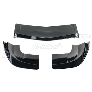 Alerón Delantero para Dodge Challenger SXT R/T 2015-2023, Estilo Fibra de Carbono, Negro Brillante, Negro Mate, 3 Piezas - Product Image 6