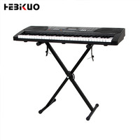 HEBIKUO Factory Direct Q-10X Professional Adjustable X-Type Electronic Keyboard Stand Foldable Piano Stand for 61-keys Keyboard