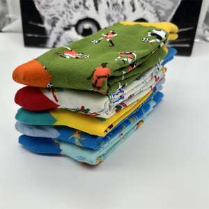 Chaussettes de sport pour hommes en coton 100% en gros à bas prix, logo personnalisé, football, <span class=keywords><strong>ski</strong></span>, yoga, surf, natation, chaussettes de sport mignonnes pour homme - Product Image 4