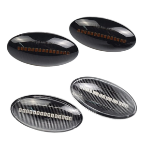 2 clignotants latéraux dynamiques à LED pour <span class=keywords><strong>Suzuki</strong></span> Swift <span class=keywords><strong>Jimmy</strong></span> Vitara SX4 Alto Splash, clignotants séquentiels en ambre - Product Image 1