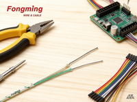 Fongming K-SS-SS Typ Ni-Cr/Ni-Si Thermoelementdraht & -Kabel mit Quarzgeflecht und Silikonharzbeschichtung für Heizanwendungen