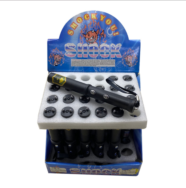 Black Plastic Electric Shock Torch Flashlight Prank Toy for April Fool's Day Gag-Ages 4-12
