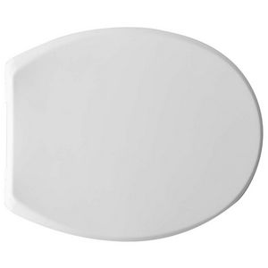 Siège de toilette universel modèle Ischia blanc 38 cm de longueur 48 cm de largeur 6 cm de hauteur pour toilettes standard - Product Image 1