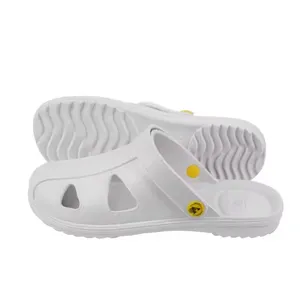 Üretici tedarik Unisex kaymaz SPU Sandal atölye temiz oda antistatik Esd terlik