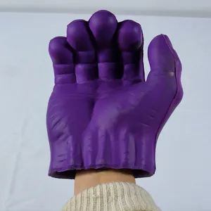 High Quality Logo Printed Custom Shape Wholesale Squishy Hand Shape PU Foam Toy Gloves Stress Relief PU Foam Toy
