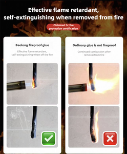 Oem jt702 trong nhà trang trí chống cháy Sealant hiệu quả chống cháy 107 keo Hữu Cơ Silicone FV-0 cấp chữa cháy - Product Image 3