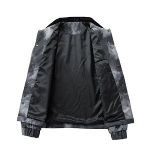 La <span class=keywords><strong>giacca</strong></span> abbottonata da uomo di velluto a coste alla moda con effetto Tie Dye unico è la scelta ideale per la stagione fredda da strada <span class=keywords><strong>e</strong></span> l'usura quotidiana - Product Image 4