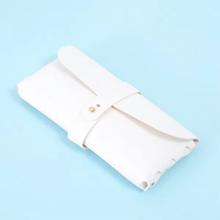 Étui à lunettes en cuir PU personnalisé, pochette de rangement portable pour lunettes de soleil, sac d'emballage souple pour lunettes