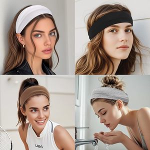 Nuevas bandas para el <span class=keywords><strong>pelo</strong></span> de Yoga, diademas elásticas deportivas de Color sólido, <span class=keywords><strong>cinta</strong></span> para Fitness, sombreros de Yoga, Unisex, mujeres, hombres, diadema para el sudor, banda para el sudor - Product Image 2