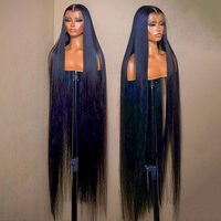 Perruque frontale complète HD en cheveux humains vierges indiens bruts, lisses et naturels, en gros, à prix abordable, en vente