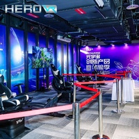 Simulador de Juegos de Movimiento VR 360 HEROVR, Alta Rentabilidad, Ideal para Inversiones, con Construcción Metálica para Parques de Aventuras Interiores/Exteriores