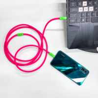 Haut de gamme PD 60W 100W USB-C à C Câbles en silicone liquide 480mpbs Câbles de date de transfert 3ft6ft 10ft Chargeur de charge rapide pour Iphone