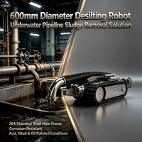 Robot Desilting Merek FORBEST Diameter 600mm Konstruksi Baja Tahan Karat 304 Motor PLC Gearbox 380V-Tahan Korosi