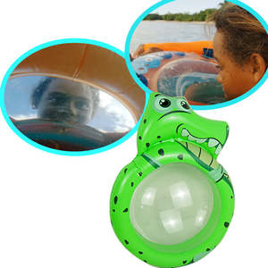 Groothandel Zeevenster Opblaasbaar Snorkelvlot Met Duidelijke Kijkpoort Krokodil Zwembuis Waterspeelgoed Kids Oceaanzwemplank - Product Image 5