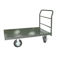 Carretilla de Plataforma de Acero Sólido de Alta Resistencia de 1000 kg, Uso Industrial, Recubrimiento en Polvo, Plegable, Cuatro Ruedas, Personalizable OEM, 1200x600 mm