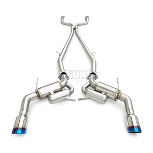 Extracteurs d'échappement de performance style JDM Skyline V37 pour Infiniti Q50 2.0T 2014-2022, en acier inoxydable 304, système cat-back de course - Product Image 6