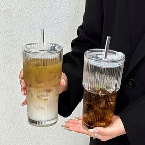Hot Sale Customizable Reusable Glass Children's Coffee Tea Water Tumbler Portable Large Capacity Travel Screw-On Cap Custom - Product Image 2