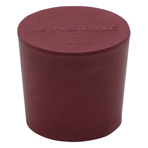 Tapones de silicona As One 6-337 para tubos de ensayo y frascos, tapón a presión, color rojo - Product Image 3