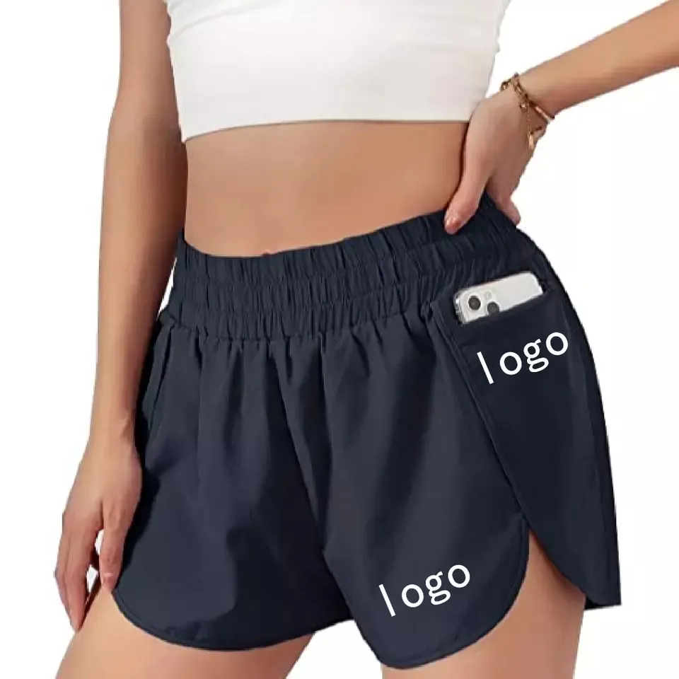 Custom Cotton Fleece Unisex Shorts Casual Solid Color Sweat Shorts For Women training plus size shorts women