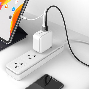 Cargador Plegable con Enchufe para Reino Unido/EE. UU./UE/Australia, 100 W, GaN, 3c1a, 4 Puertos, Carga Rápida QC3.0 PD para Laptop y MacBook - Product Image 6