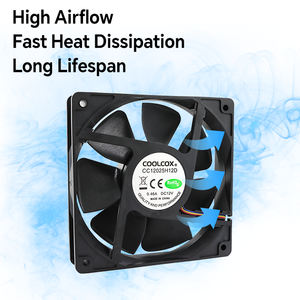 Coolcox 12025 120x120x25mm không chổi than DC trục quạt làm mát tối ưu xả giải pháp cho PC trường hợp tủ lạnh máy chủ OEM ODM - Product Image 5