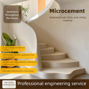 Microciment de Luxe pour Décoration Murale : Finition Mate Directe Usine Crée un <span class=keywords><strong>Effet</strong></span> de <span class=keywords><strong>Peinture</strong></span> Sans Raccords 2K-Mikrozement (Base / Grossier) - Product Image 5