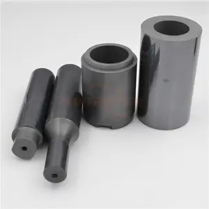 Fabricación de alta calidad de carburo de silicio de cerámica eje negro SiC varilla de cerámica/tubo/piezas
