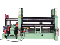 Hidrolik PLC Kontrollü 4 Rulolu Paslanmaz Çelik Alüminyum Levha Bükme Makinesi 6-16mm Kalınlık 3000mm Maksimum Uzunluk Bükme