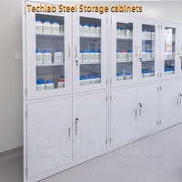Archivador Metálico Moderno de 2 Puertas Batientes para Hospital, con Más de 4 Cajones, Ecológico, Modular, Ajustable, con Cerradura y Plegable