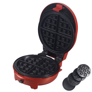 Mini <span class=keywords><strong>gaufrier</strong></span> Anbolife, <span class=keywords><strong>petit</strong></span> appareil de cuisine, appareil à donuts/snacks avec 9 plaques différentes - Product Image 1